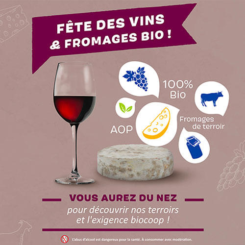 Biocoop fête les vins et les fromages bio : ça continue !!