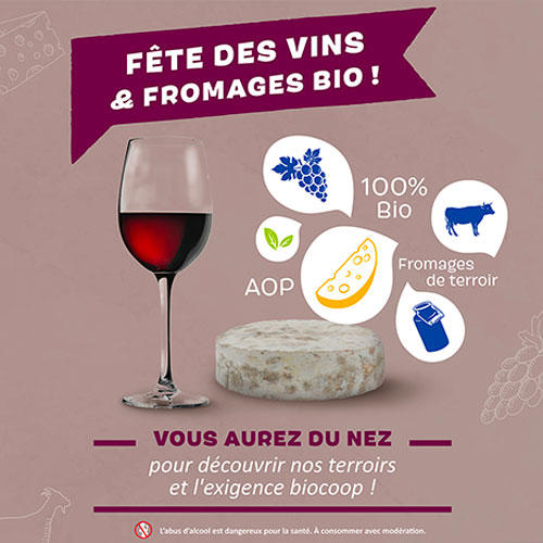 Biocoop fête les vins et les fromages bio : ça continue !! Biocoop fête les vins et les fromages bio : ça continue !!