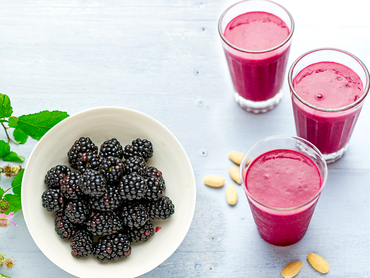 Smoothie violet aux mûres Smoothie violet aux mûres
