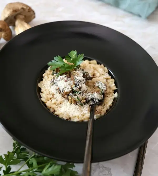 Risotto aux champignon – végan